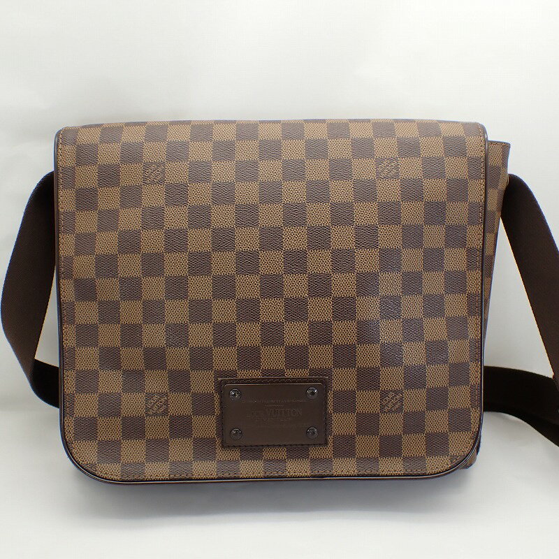 ルイ ヴィトンダミエブルックリンMMショルダーバッグ＊N51211【LOUIS VUITTON】【中古】ルイヴィトン