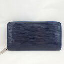 ルイ・ヴィトンエピジッピーウォレットネイビー【LOUIS VUITTON】*M60307ファスナー長財布【中古】ルイヴィトン