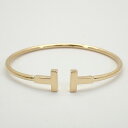 ティファニー【TIFFANY&Co.】750(K18YG)ティファニーTナローワイヤーブレスレットバングルイエローゴールドTワイヤーSサイズ約15cm【中古】