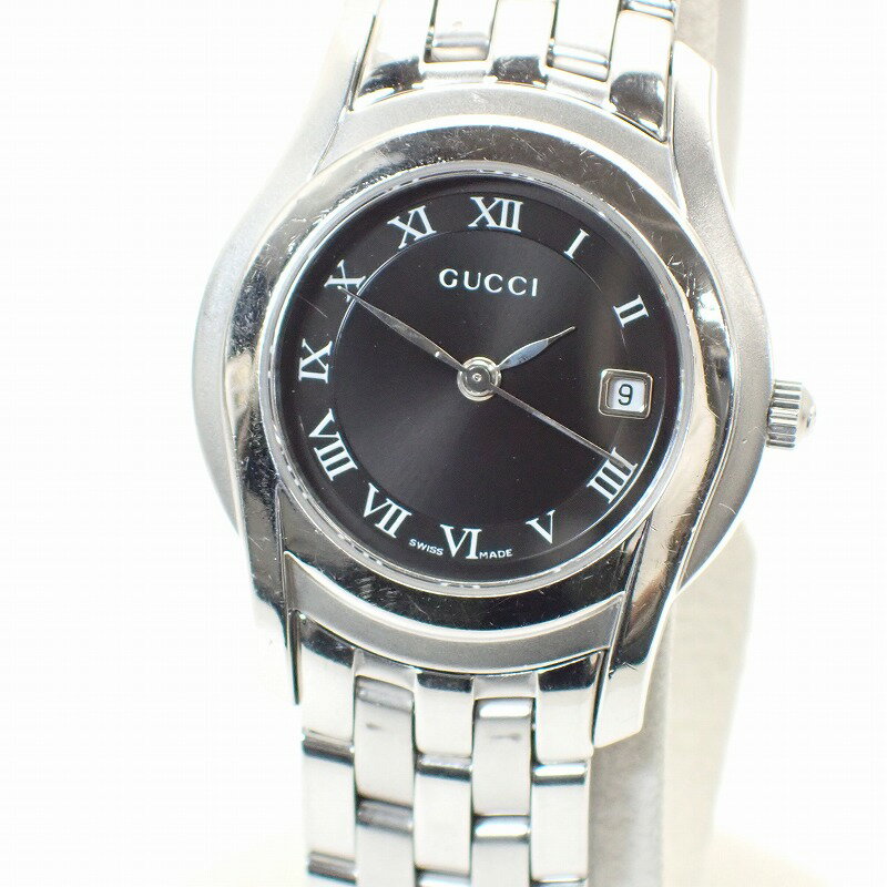 グッチ【GUCCI】GクラスSS黒文字盤レ�