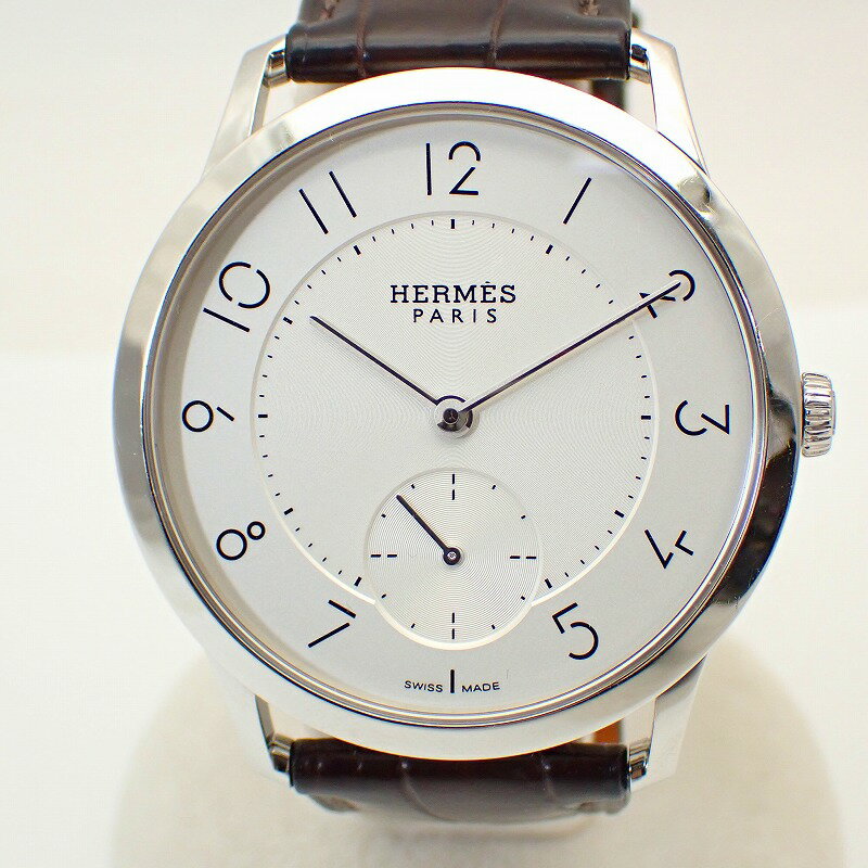 エルメス スリム･ドゥ･エルメス/D CA2.130 SS クォーツ HERMES - HERMES エルメス CA2.130 スリムドゥ ダイヤモンド 腕時計 SS