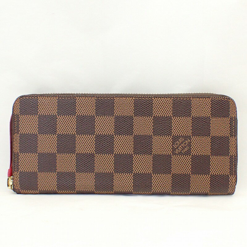 Rakuten - ルイ・ヴィトンダミエポルトフォイユクレマンス【LOUIS VUITTON】＊N60534ラウンドファスナー長財布【中古】ルイヴィトン