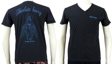 Junky's Paradise ジャンキーズパラダイス半袖VネックTシャツ JST-404 マリア/アメカジ バイカー ロック スカル タトゥー/セール お買い得