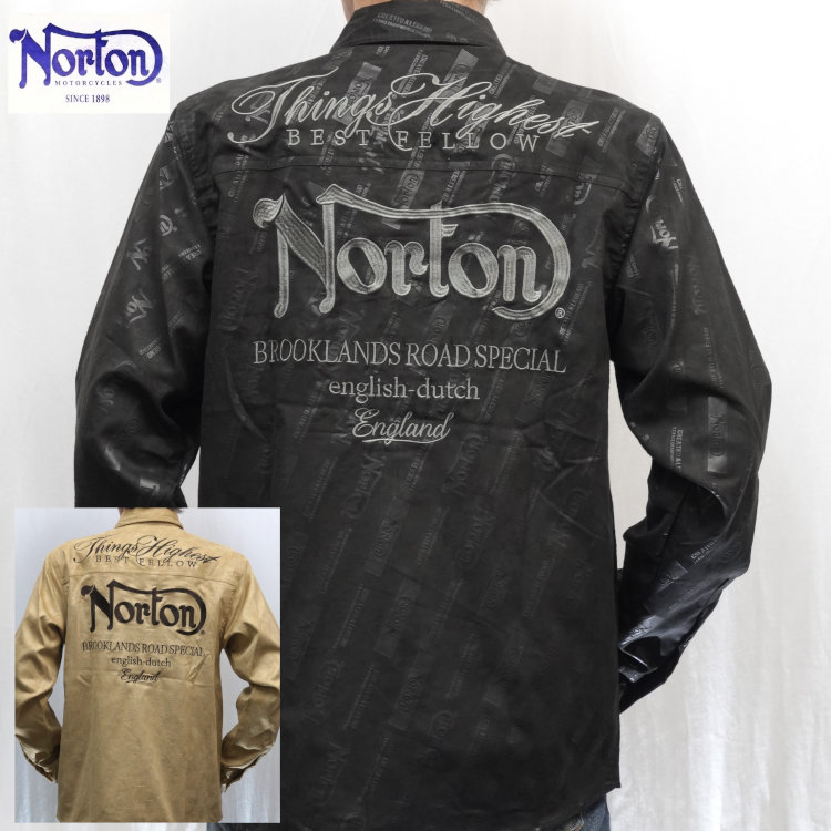 Rakuten - ノートン Nortonポリスウェードワークシャツ 253N1501 バイカー ロッカーズ アメカジ バイク
