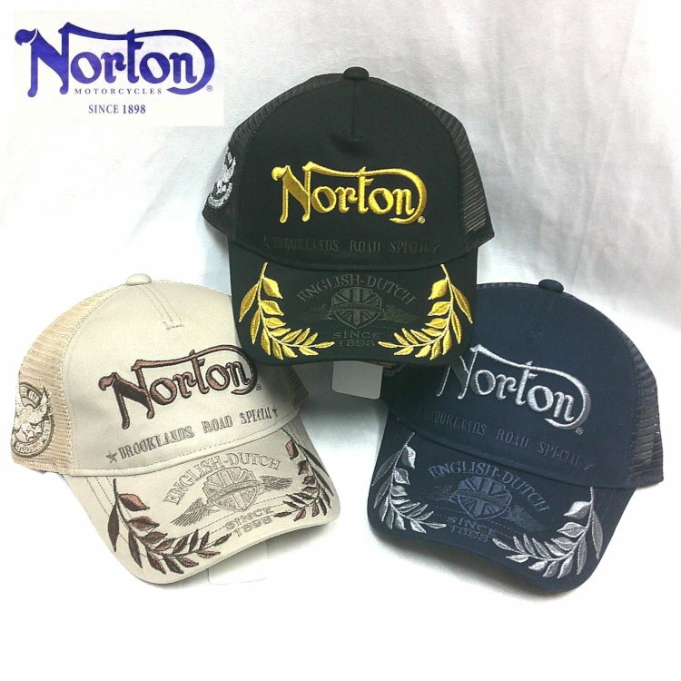 Rakuten - ノートン Norton 月桂樹MAXメッシュキャップ 262N8702 アメカジ ロッカーズ バイカー バイク