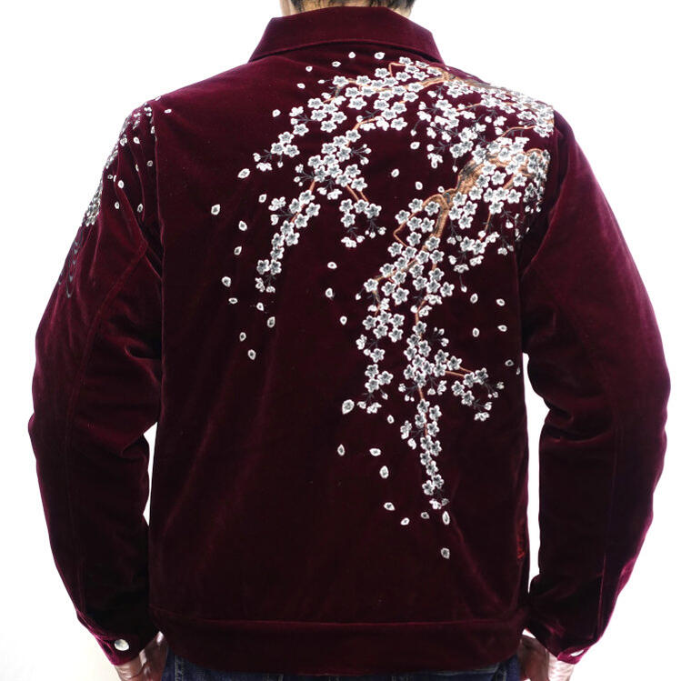 楽天市場】スカジャン ベロア（ブランド絡繰魂）（メンズファッション