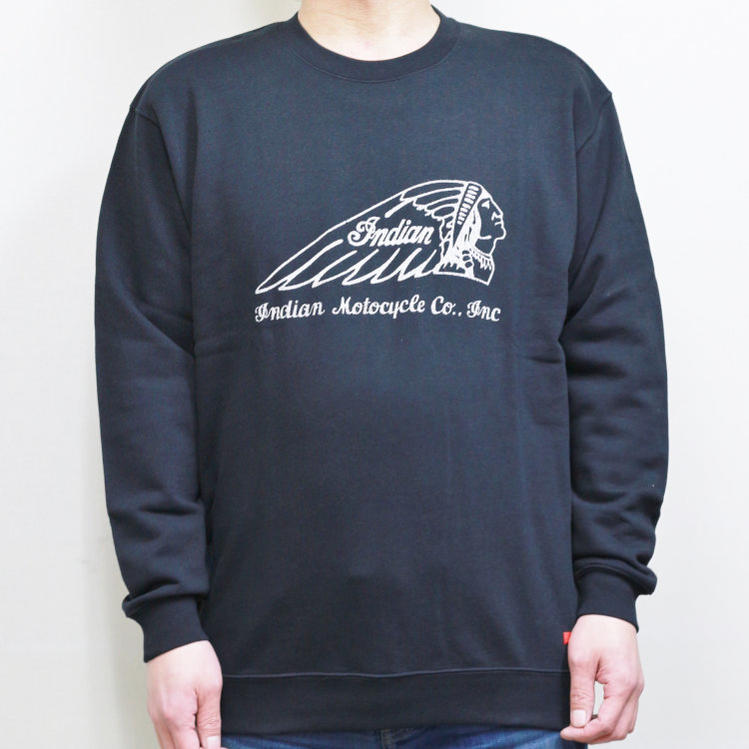 INDIAN インディアン ヘッドマークベーシックスウェットトレーナー IC-2450 アメカジ バイカー ネイティブ(4)