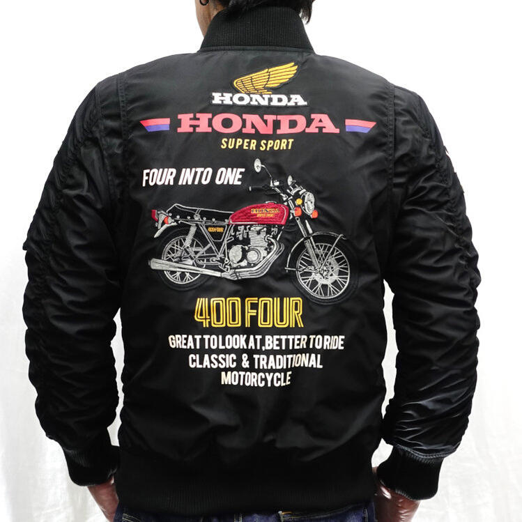 HONDA×JACK ROSE CB400FOUR 中綿MA-1 533503 アメカジ バイク ヨンフォア モータースポーツ ホンダ×ジャックローズ ミリタリー