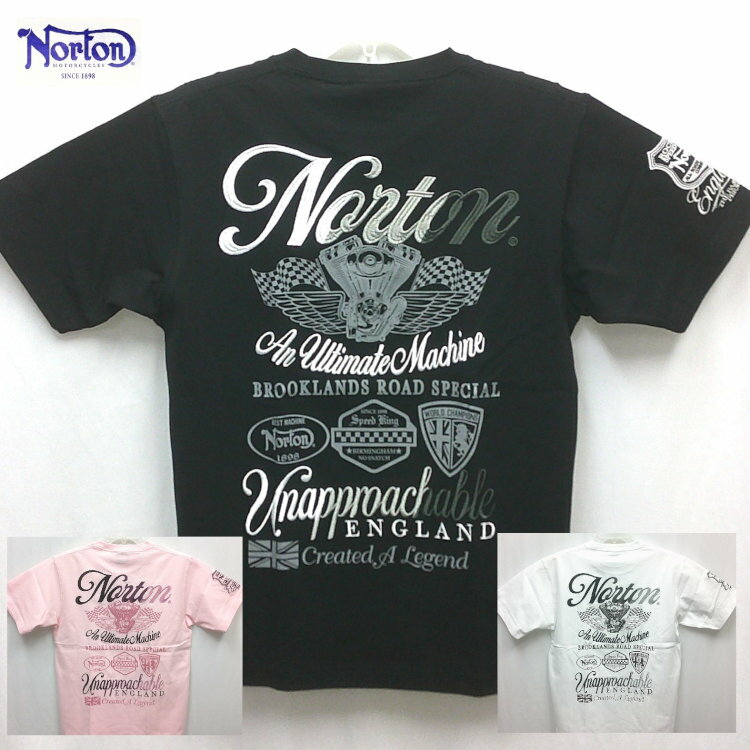 Rakuten - ノートン Norton グラデ刺繍半袖Tシャツ 262N1011 アメカジ バイカー ロッカーズ バイク