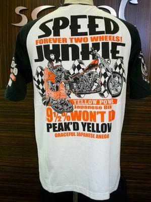 Rakuten - PEAK'D　YELLOW ピークドイエロー半袖Tシャツ スピードジャンキー5 PYT-148/アメカジ バイカー お姉ちゃん