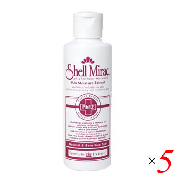 シェルミラックエッセンスローションは1本で顔はもちろん、全身の保湿ケアまでできるエッセンスローションです。 ナチュラル成分で構成されている自然派ケア化粧水により、敏感肌の方にもお使いいただけます。 ベースのPH12アルカリ水にこだわりの原料...