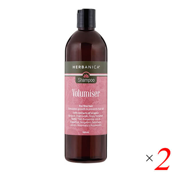 【BF限定！100円クーポン！学割2倍！】シャンプー ボリューム 細毛 HERBANICA（ハーバニカ） シャンプー ボリュマイザー 500ml 2本セット 送料無料