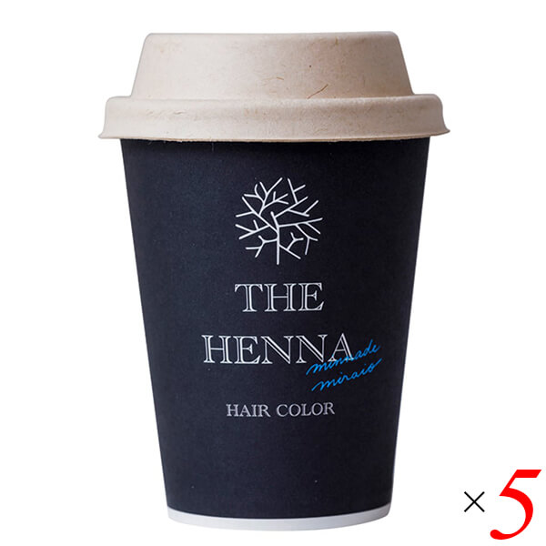 【BF限定！100円クーポン！学割2倍！】ヘナ ヘアカラー 無添加 みんなでみらいを ヘナカラーセットダークブラウン30g×2 5個セット 送料無料