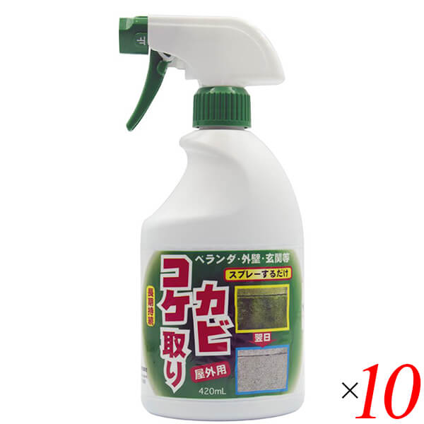 【イーグルス感謝祭！ポイント最大5倍！】トーヤク コケカビ取り 420ml 10本セット 洗剤 カビ取り こけ落とし