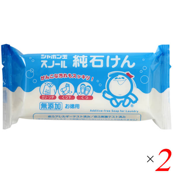 樂天商城 - 【5/31(日)限定！ポイント2倍！】せっけん 石鹸 無添加 シャボン玉 スノール純石けん 180g 2個セット