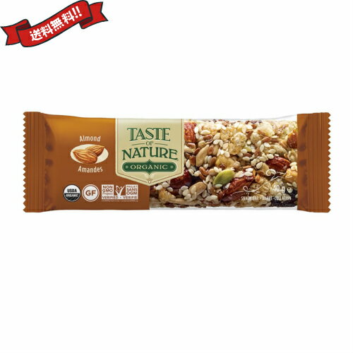 オーガニックフルーツ＆ナッツバーアーモンド 40g Taste of Natureのサムネイル