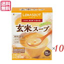 ロハスープ LOHASOUP 玄米スープは、玄米が入っている健康的なカップスープです！ 玄米には現代人に不足しがちなビタミンやミネラル、食物繊維がたっぷり含まれており、健康に良いと言われています。 しかし、体に良いことはわかっていても調理に手間がかかるし味もちょっと・・・と敬遠しがち。 もっと手軽においしく食べていただけるように玄米エキスパウダーに緑黄野菜を配合し、コーン風味の健康スープに仕上げました。 小腹がすいた時など毎日の栄養補給にぴったりです。 【渡り鳥のエネルギー現に注目】 玄米胚芽は、アミノ酸、ミネラルを豊富に含み、お米の命となる部分です。 その玄米に含まれる成分で最も注目されるのがオクタコサノール。 米胚芽油、小麦胚芽油、リンゴの果皮などに微量に含まれている天然の成分で、何千kmも旅をする渡り鳥のエネルギー源として知られています。 また、米の栄養価の多くは外皮・ぬか・胚芽にあり、玄米は精白米と比べてビタミンB1は5倍以上、食物繊維は6倍、 そしてビタミンEはなんと13倍も。 通称GABA（ギャバ）と言われるγ?アミノ酪酸は心の安らぎをサポートします。 ■商品名：ロハスープ LOHASOUP 玄米スープ 12杯分 ファイン インスタントスープ 粉末スープ カップスープ 玄米胚芽 玄米胚芽粉末 たんぱく質 小袋 オクタコサノール ギャバ 送料無料 ■内容量：180g（15g×12袋）×10 ■原材料：玄米胚芽エキスパウダー、スイートコーンパウダー（遺伝子組換えではありません）、ホタテエキスパウダー、全粉乳、乳糖、粉末油脂、カツオエキスパウダー、根昆布エキスパウダー、かぼちゃパウダー、にんじんパウダー、ほうれん草パウダー、チキンエキスパウダー、うきみ・具（コーン（遺伝子組換えではありません）、クルトン、ほうれん草（国産）、にんじん（国産）、パセリ）／トレハロース、ビタミンE、（一部に乳成分・小麦・大豆・鶏肉・ゼラチンを含む） ■お召し上がり方：〇カップに1袋の中身を入れます。?熱湯150ml〜180ml程度を注ぎ、すぐによくかき混ぜてください。 ■注意：調理またはお召し上がりの際には熱湯によるやけどに充分ご注意下さい。 ■保存方法/注意事項：高温多湿や直射日光を避け、涼しいところに保存してください。分包開封後はお早めにお召し上がりください。 ■メーカー或いは販売者：株式会社ファイン ■区分：食品 ■製造国：日本 ■賞味期間：パッケージに記載【免責事項】 ※記載の賞味期限は製造日からの日数です。実際の期日についてはお問い合わせください。 ※自社サイトと在庫を共有しているためタイミングによっては欠品、お取り寄せ、キャンセルとなる場合がございます。 ※商品リニューアル等により、パッケージや商品内容がお届け商品と一部異なる場合がございます。 ※メール便はポスト投函です。代引きはご利用できません。厚み制限（3cm以下）があるため簡易包装となります。 外装ダメージについては免責とさせていただきます。