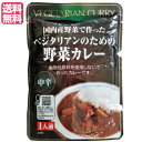 【8/15(金)限定!楽天カード利用でポイント8倍!】カレー ベジタリアン ビーガン ベジタリアンのための野菜カレー 200g 中辛 桜井食品 送料無料