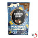 【ポイント最大5倍!超ポイントバック祭】チョコレート ギフト 高級 第3世界ショップ 塩チョコ×カシュー 35g 5袋セット