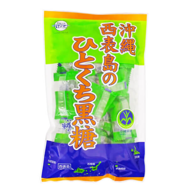 黒糖 砂糖 粉黒糖 西表島産 沖縄のひとくち黒糖 90g 黒糖本舗 垣乃花 送料無料