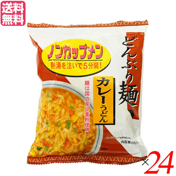 【マラソン限定!学割2倍!100円クーポン!】うどん 乾麺 ギフト トーエー どんぶり麺・カレーうどん86.8g 24袋セット 送料無料