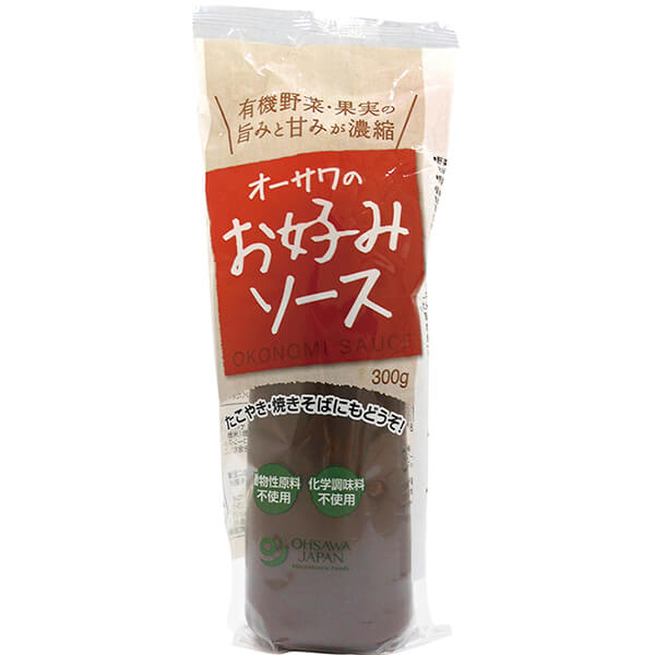 お好み焼き ソース おこのみソース オーサワのお好みソース(有機野菜・果実使用) 300g