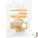 【7/20(日)限定!楽天カード利用でポイント8倍!】オーサワのVEGAN PROTEIN BAR(プレーン) 2本(約60g) 3個セット