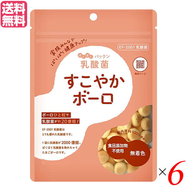 【11/28(金)限定!ポイント2倍!】ボーロ おやつ 乳酸菌 SiCi すこやかボーロ 60g 6袋セット 送料無料