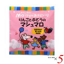 お菓子 マシュマロ 国産 メイシーちゃんのおきにいり りんごとぶどうのマシュマロ16個（8個×2種） 5個セット 創健社