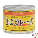 【マラソン限定!100円クーポン!学割2倍!】創健社 さばカレー煮 190g(固形量140g) 3個セット