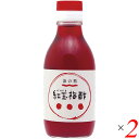 【スーパーSALE!100円クーポン!学割2倍!】お酢 ドリンク 飲む 紅玉梅酢 200ml 2本セット 海の精