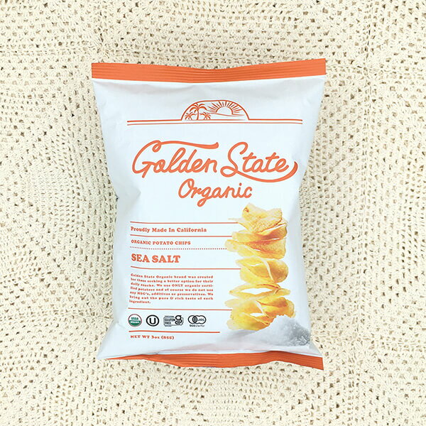 ポテトチップス ポテチ 無添加 Golden State Organic ゴールデンステートオーガニック 有機ポテトチップス シーソルト85g 2