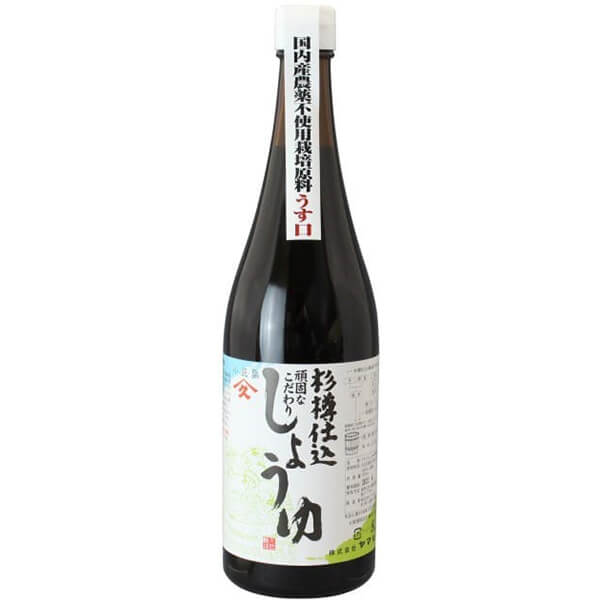 醤油 淡口 うすくち ヤマヒサ 杉樽仕込 頑固なこだわり醤油 淡口(うすくち) 720ml