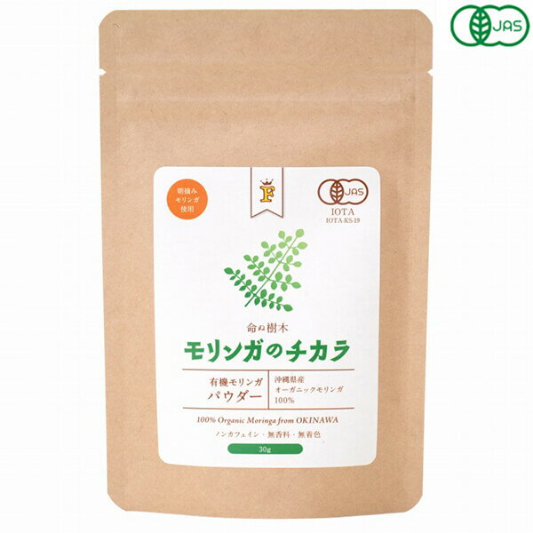 【BF限定!100円クーポン!学割2倍!】モリンガ 粉末 パウダー Free Our Soul モリンガのチカラ パウダー 30g 送料無料