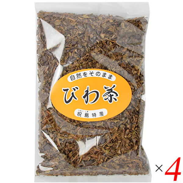 【お買い物マラソン！ポイント5倍！】お茶 ノンカフェイン びわ びわ茶 100g 4個セット 祝島産直グループ 送料無料