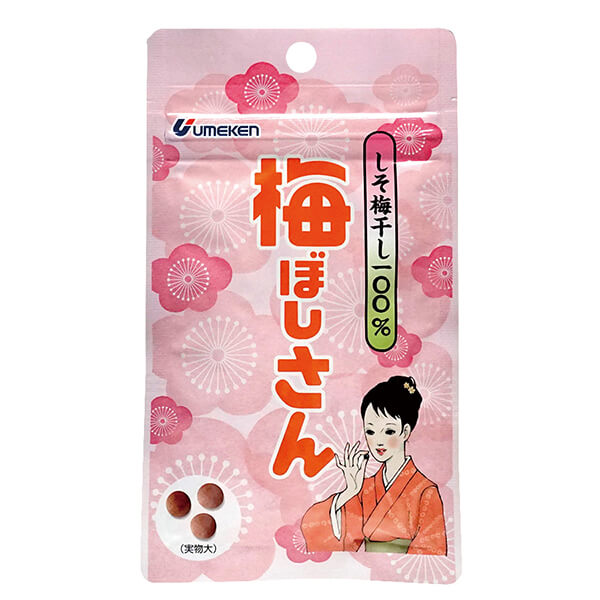 梅干し お菓子 無添加 梅ぼしさん(しそ梅干100％) 10.8g(約36粒) ウメケン 送料無料 1