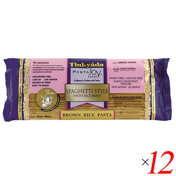玄米 パスタ スパゲティ 玄米スパゲッティスタイル 454g 12個セット Tinkyada 送料無 ...