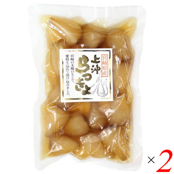 らっきょう 漬物 らっきょう漬け 宮崎県産甘らっきょう 100g2個セット 上沖産業 送料無料