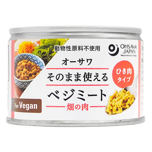 【お買い物マラソン！ポイント6倍！】大豆ミート ソイミート 代替肉 オーサワ そのまま使えるべジミート(畑の肉)ひき肉タイプ 180g