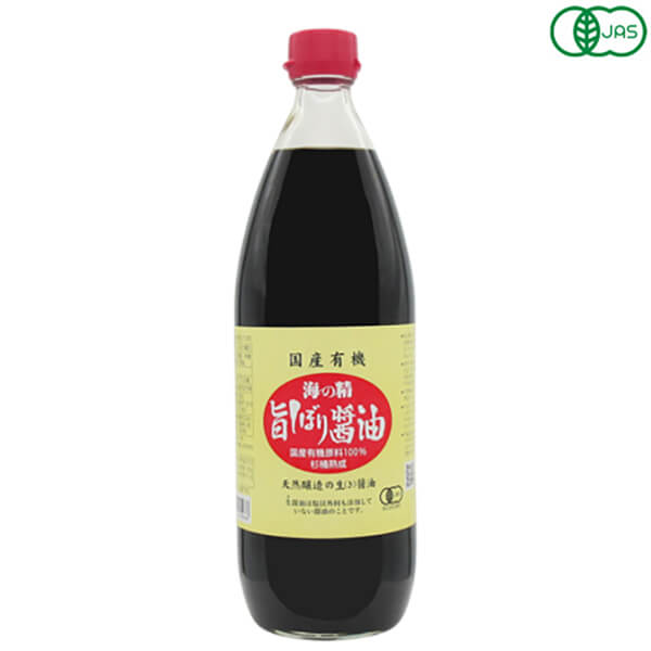 【マラソン限定！ポイント2倍！100円クーポン！】醤油 オーガニック 生醤油 海の精 旨しぼり醤油 (国産有機) 500mlのサムネイル