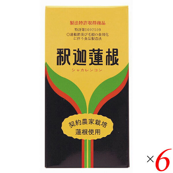 【BF限定！100円クーポン！学割2倍！】釈迦蓮根 220g 6個セット 健康センター中川 蓮根 粉末 蓮根の粉 パウダー