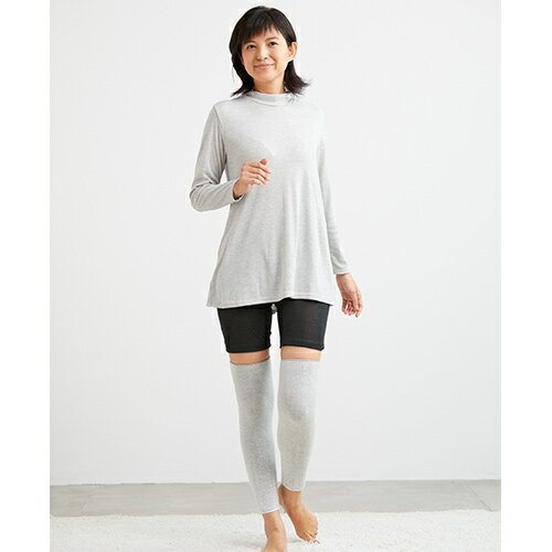 [BSファイン]ソフト膝ロングサポーター(2枚組)【公式】｜膝 ひざ 温める グッズ あったか サポーター 膝ウォーマー 保温 冷え対策 薄手 スポーツ 高齢者 着る岩盤浴 BSFINE