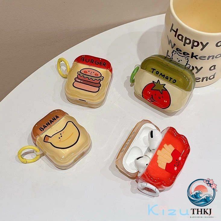 airPods3 case airpodspro2 ケース 互換品 第 3 世代 バナナ banana トマト tomato ハンバーガー Hamburger フライドポテト fries エアポッドアクセサリー おも
