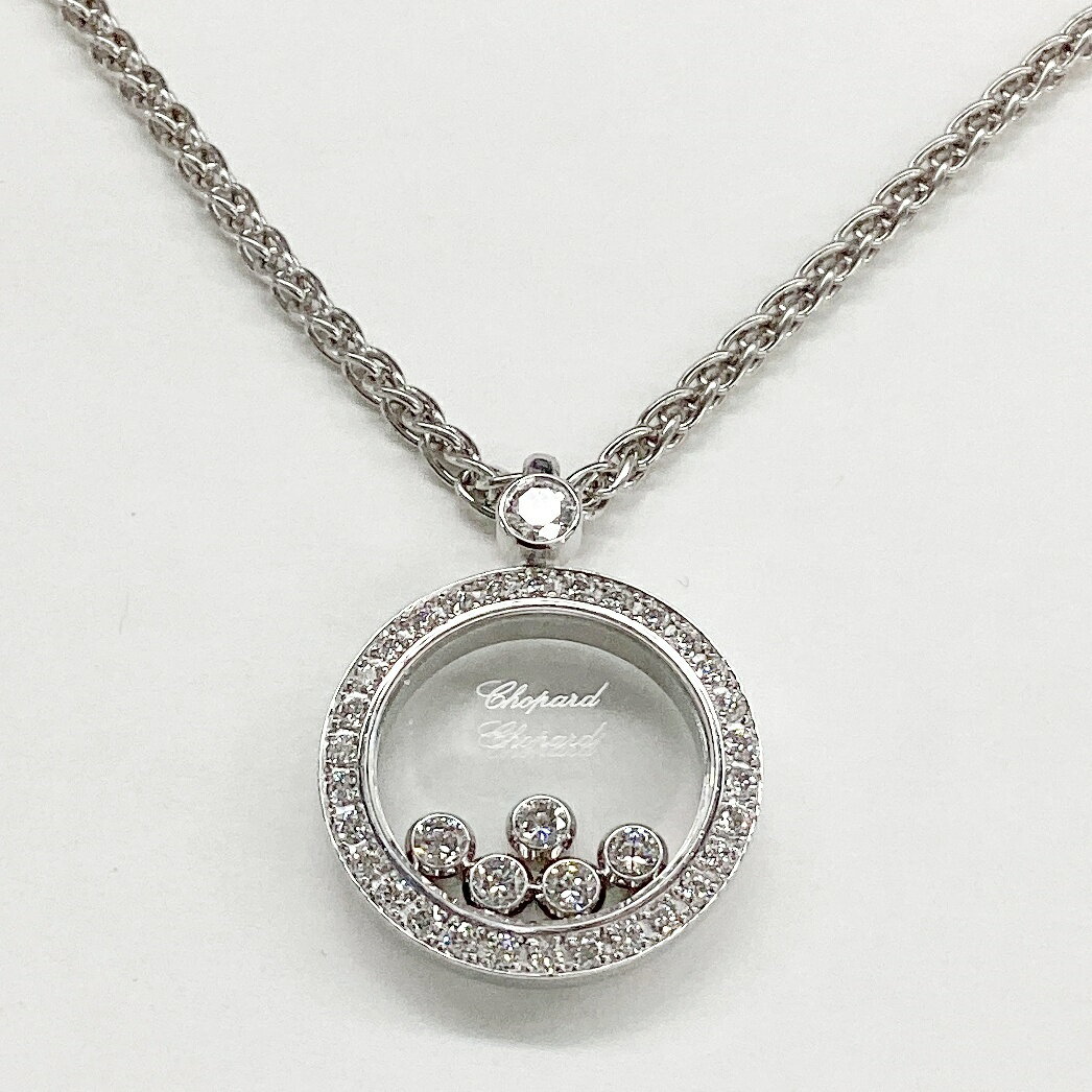 【中古】ショパール ネックレス Chopard ハッピーダイヤモンド 79/3926 K18WG 750 ホワイトゴールド ダイヤモンド5P 148991