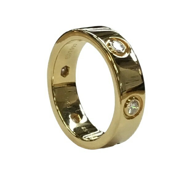 Rakuten - 【中古】カルティエ リング 指輪 CARTIER ラブリング フルダイヤ 6P K18YG 750 イエローゴールド 52 約12号 内外箱付 149165