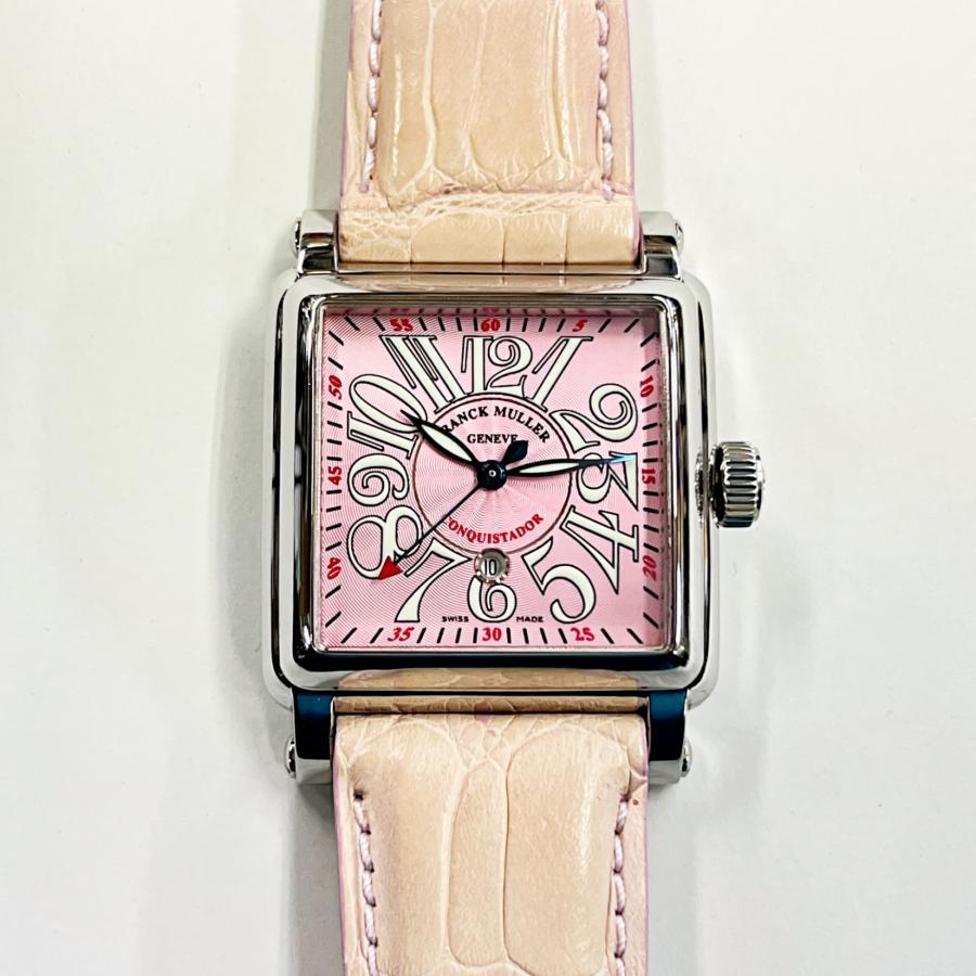 Conquistador - 【中古】フランクミュラー 腕時計 FRANCK MULLER コンキスタドール コルテス 10000MSC SS 革 自動巻 箱 保証書 (国内正規品) 134423
