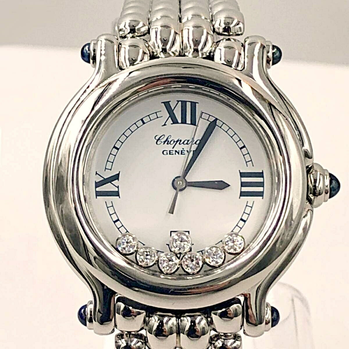 【 中古】ショパール 時計 Chopard ハッピースポーツ 一回り大きな32mm 27/8236-23 7P ダイヤモンド SS クォーツ レディース 150220