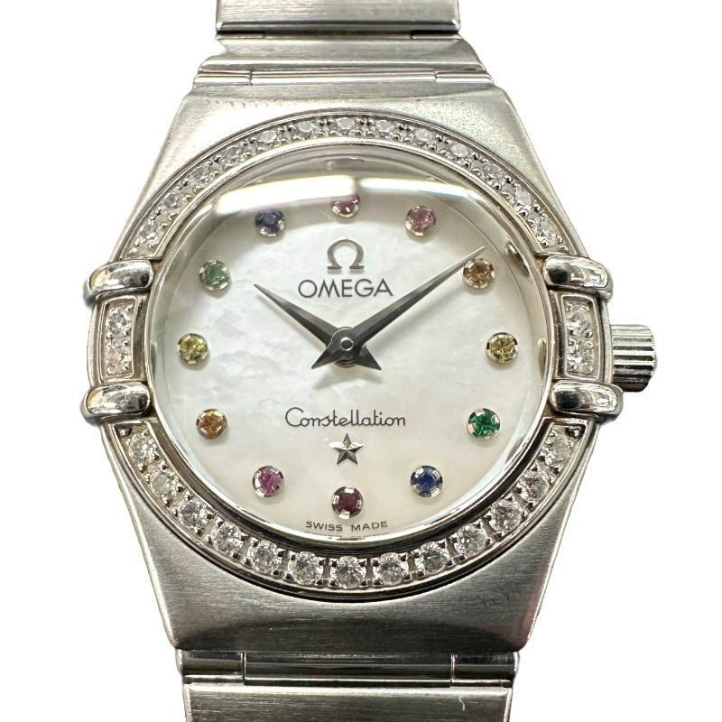 【中古 】 オメガ OMEGA 時計 コンステレーション ミニ アイリス 1460.79 クォーツ/ステンレス QZ/SS ホワイトシェル文字盤 148972
