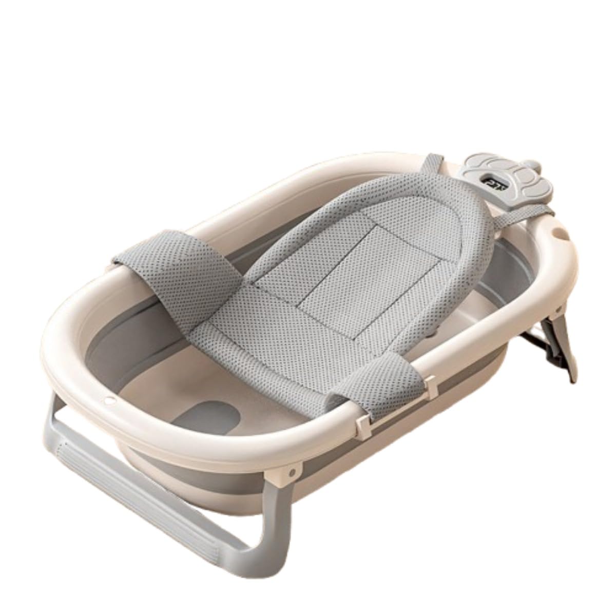 ベビーバス 折り畳み お風呂 ベビー 赤ちゃん 沐浴 湯温計 バスネット バスクッション付き 浴槽 収納し..