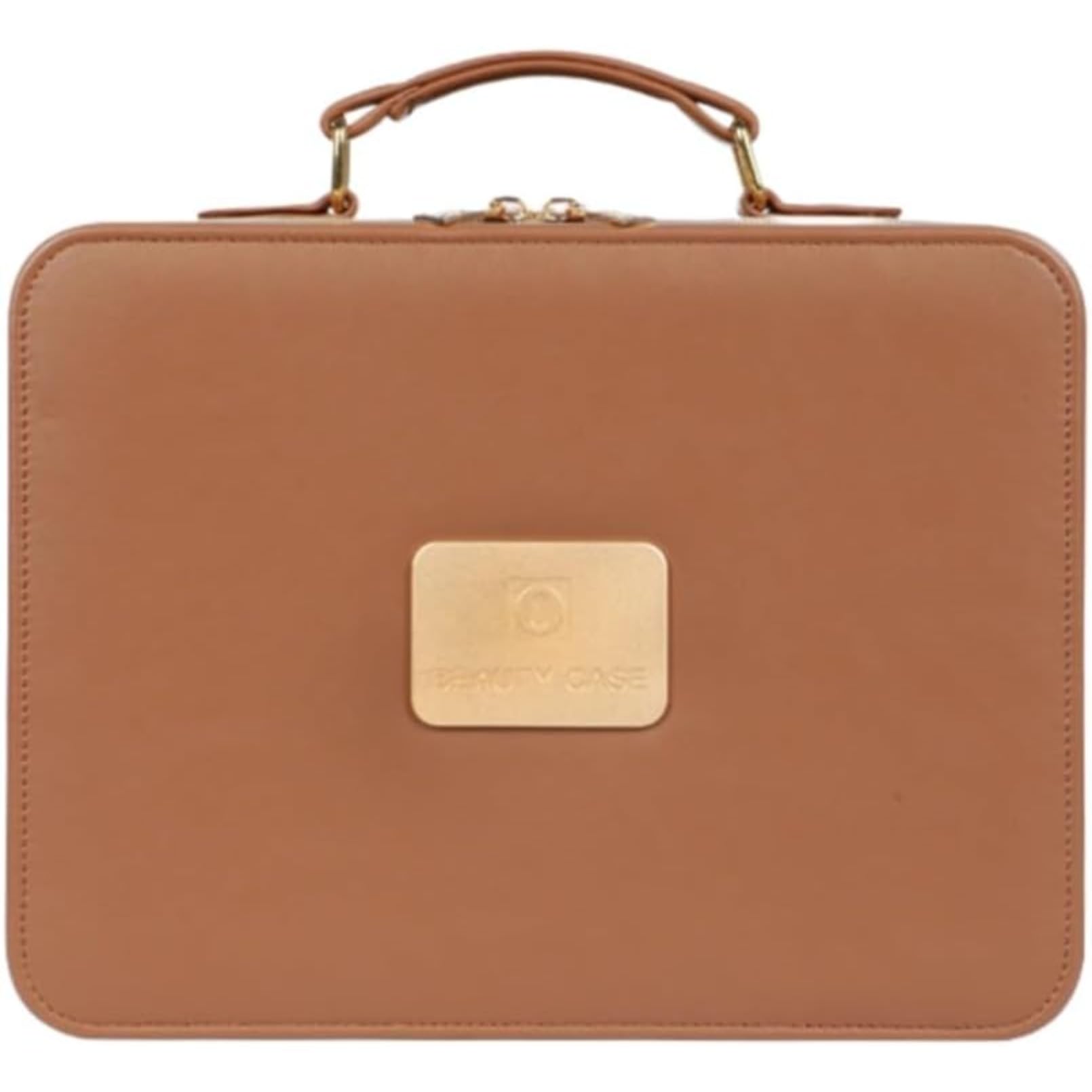 化粧品収納ボ コスメ アクセサリー 小物 メイクボックス 鏡付きコスメ ポータブル化粧品袋、大容量、高級、3色化粧品袋、バックパック、化粧品ケース 持ち運び便利 防塵防水 整理簡単 おしゃれ 多機能 旅行用 (プラウン)(3)